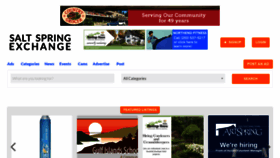 What Saltspringexchange.com website looked like in 2021 (2 years ago)