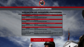 What Sistemas.ejercito.mil.ec website looked like in 2021 (2 years ago)
