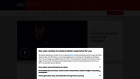What Skysports.fr website looked like in 2021 (4 years ago)