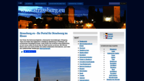 What Strassburg.eu website looked like in 2021 (2 years ago)
