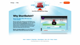 What Shortswitch.com website looked like in 2021 (4 years ago)