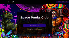 What Spacepunks.club website looked like in 2021 (2 years ago)