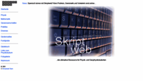 What Skriptweb.de website looked like in 2021 (2 years ago)