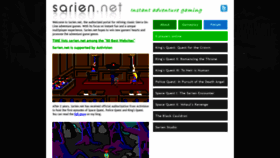 What Sarien.net website looked like in 2021 (2 years ago)