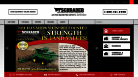 What Schraderauction.com website looked like in 2021 (2 years ago)