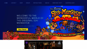 What Sea-monkeys.com website looked like in 2021 (2 years ago)