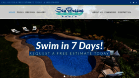 What Swimseabreeze.com website looked like in 2021 (2 years ago)