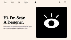 What Seanhalpin.net website looked like in 2021 (2 years ago)