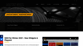 What Shoutcastwidgets.com website looked like in 2021 (2 years ago)