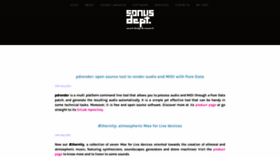What Sonusdept.com website looked like in 2021 (2 years ago)