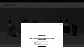 What Skandinavisk.com website looked like in 2021 (2 years ago)