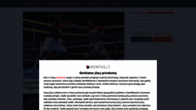 What Sportas.lt website looked like in 2021 (2 years ago)