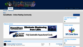 What Socalireefs.com website looked like in 2021 (2 years ago)