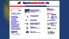 What Sportunterricht.de website looked like in 2021 (2 years ago)