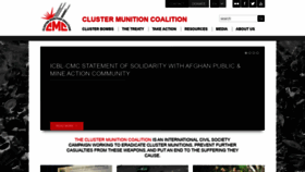 What Stopclustermunitions.org website looked like in 2021 (2 years ago)