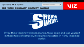 What Shonensunday.com website looked like in 2021 (2 years ago)