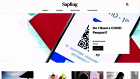 What Sapling.com website looked like in 2021 (2 years ago)