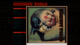 What Sideshowworld.com website looked like in 2021 (2 years ago)