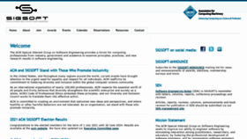 What Sigsoft.org website looked like in 2021 (3 years ago)