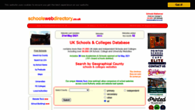 What Schoolswebdirectory.co.uk website looked like in 2021 (2 years ago)