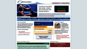 What Simplenet.com website looked like in 2021 (2 years ago)