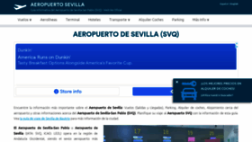 What Sevilla-airport.com website looked like in 2021 (2 years ago)