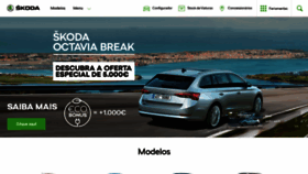 What Skoda.pt website looked like in 2021 (2 years ago)