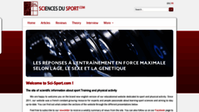 What Sci-sport.com website looked like in 2021 (2 years ago)