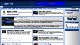 What Saxperience.com website looked like in 2021 (2 years ago)