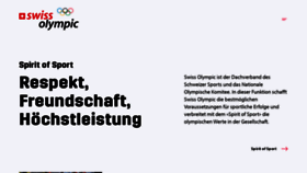 What Swissolympic.ch website looked like in 2021 (2 years ago)