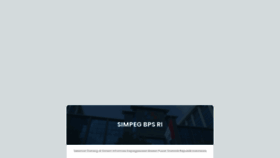 What Simpeg.bps.go.id website looked like in 2021 (2 years ago)