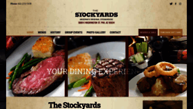 What Stockyardssteakhouse.com website looked like in 2021 (2 years ago)