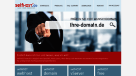 What Selfhost.de website looked like in 2021 (2 years ago)
