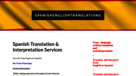 What Spanishenglishtranslations.com website looked like in 2021 (2 years ago)