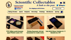 What Scientificcollectables.com website looked like in 2021 (2 years ago)