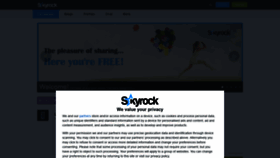 What Skyrock.com website looked like in 2021 (2 years ago)