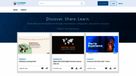 What Slideshare.net website looked like in 2021 (2 years ago)