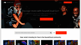 What Soundcloud.com website looked like in 2021 (2 years ago)