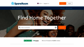What Spareroom.co.uk website looked like in 2021 (2 years ago)