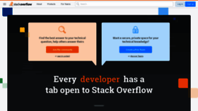 What Stackoverflow.com website looked like in 2021 (2 years ago)