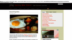 What Sundaynitedinner.com website looked like in 2021 (3 years ago)
