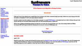 What Sunfreeware.com website looked like in 2021 (2 years ago)