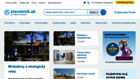 What Stavebnik.sk website looked like in 2021 (2 years ago)