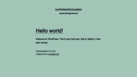 What Supermariogames.biz website looked like in 2021 (2 years ago)