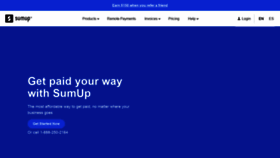 What Sumup.com website looked like in 2021 (2 years ago)