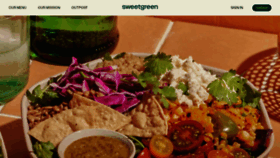 What Sweetgreen.com website looked like in 2021 (2 years ago)