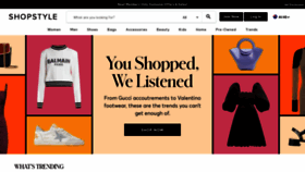 What Shopstyle.com.au website looked like in 2021 (2 years ago)