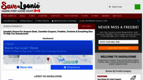 What Savealoonie.com website looked like in 2021 (2 years ago)