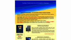What Sydneyhotelsaccommodation.com website looked like in 2021 (2 years ago)