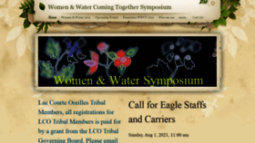 What Spiritofthewater.org website looked like in 2021 (2 years ago)